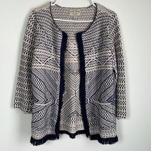 Navy and white Lucky Brand blazer